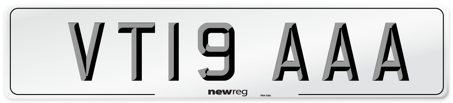 VT19 AAA Number Plate from New Reg